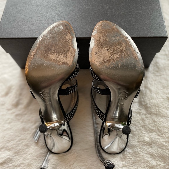 Via Spiga black w/silver heels - Picture 7 of 7